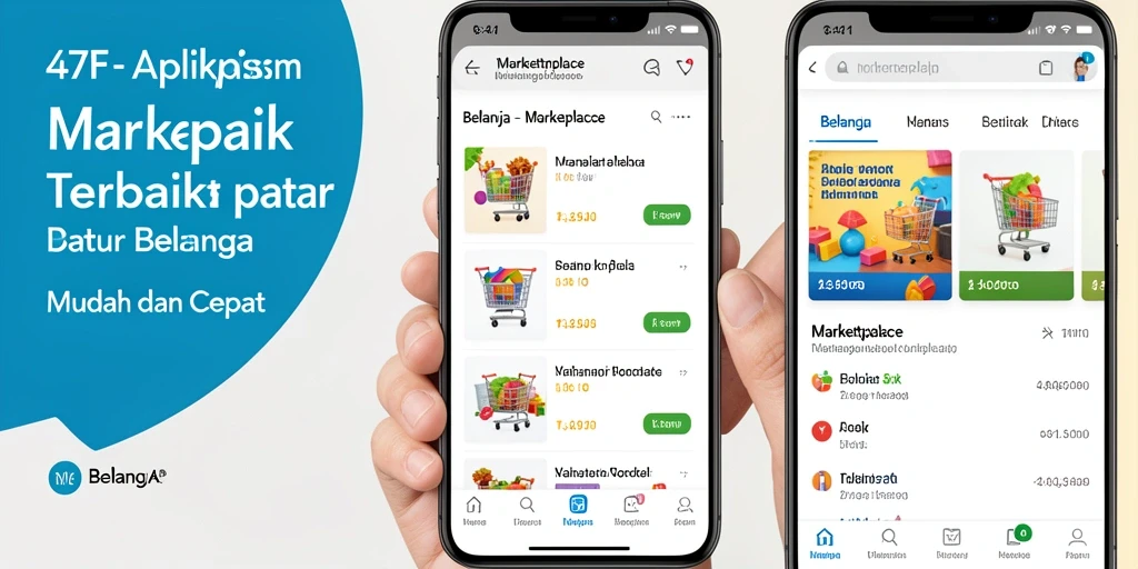 Tampilan antarmuka aplikasi 47F yang mudah digunakan untuk belanja online.