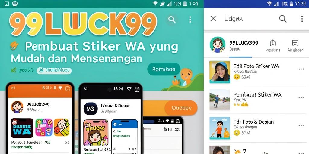 Tampilan antarmuka Pembuat Stiker WA yang intuitif dan mudah digunakan.