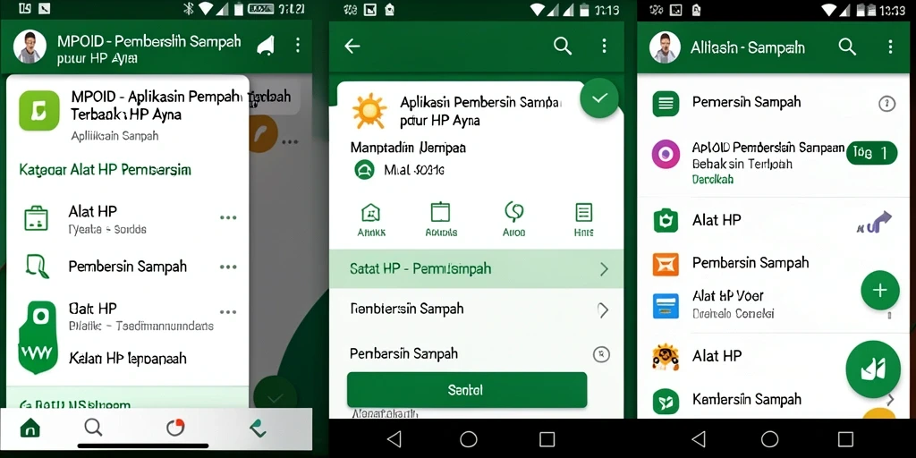 Screenshot antarmuka MPOID yang menunjukkan fungsi Pembersih Sampah.