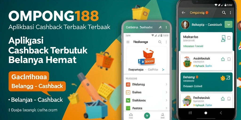 Antarmuka pengguna OMPONG188 yang menarik untuk cashback belanja.