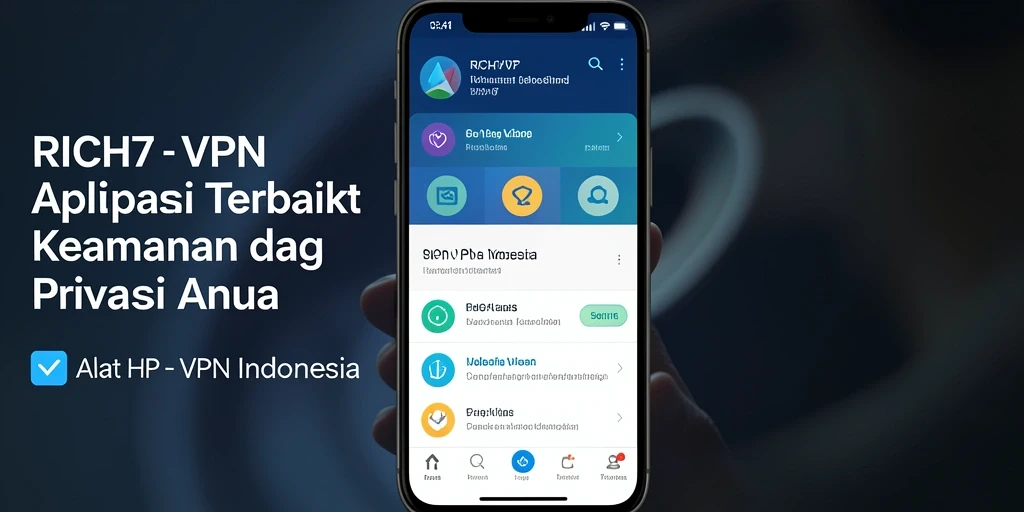 Tampilan antarmuka RICH7 yang sederhana dan mudah digunakan.