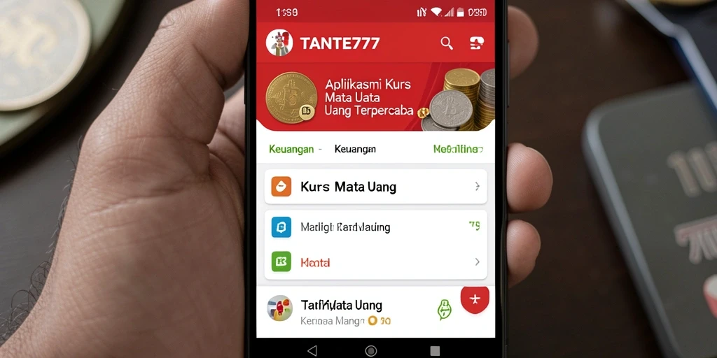 Tampilan antarmuka TANTE777 yang modern dan user-friendly untuk kurs mata uang.