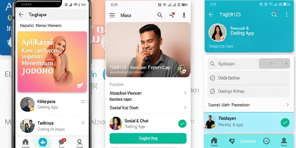 Tampilan antarmuka utama TGER123 yang menarik dan user-friendly.